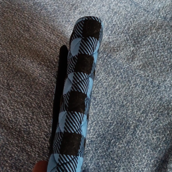 Vera Bradley Cornflower Blue Black Wallet - Picture 11 of 14